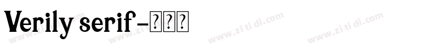 Verily serif字体转换